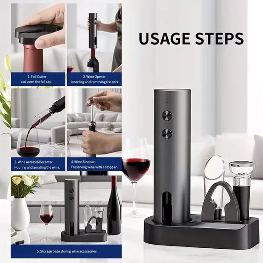 Electric Wine Opener Set